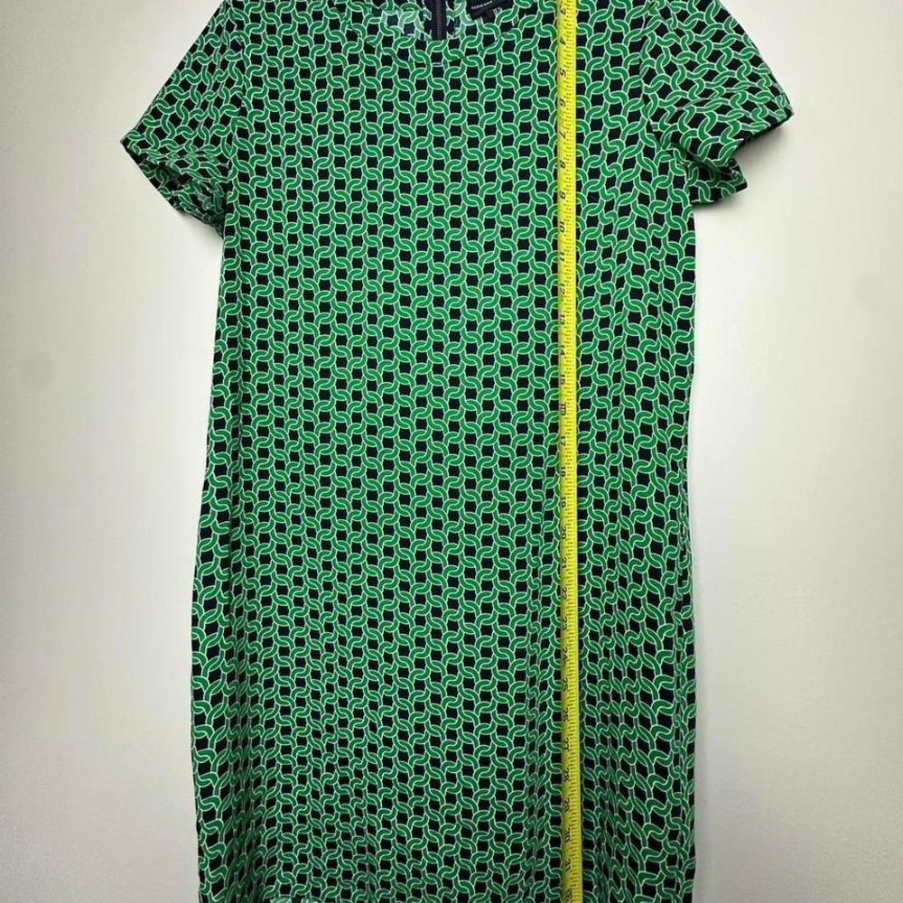 Adrienne Vittadini Green and Navy Dress - Picture 4 of 5